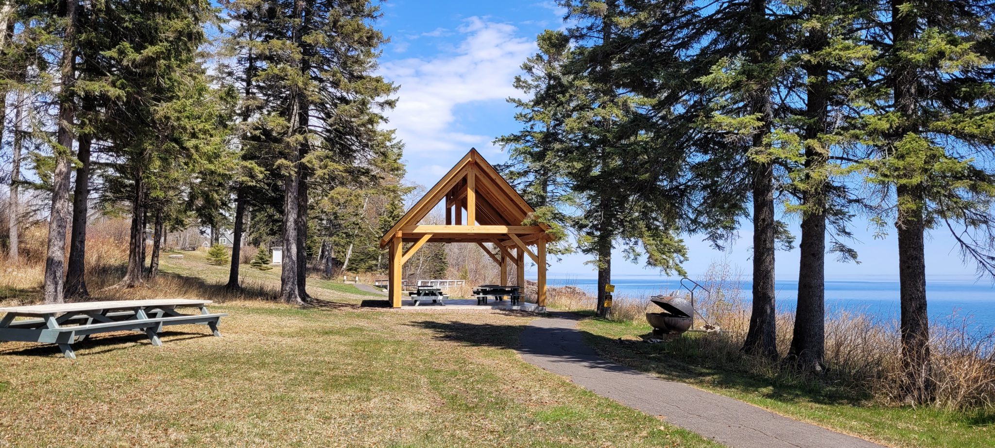 Tofte Park picnic area on Lake Superior