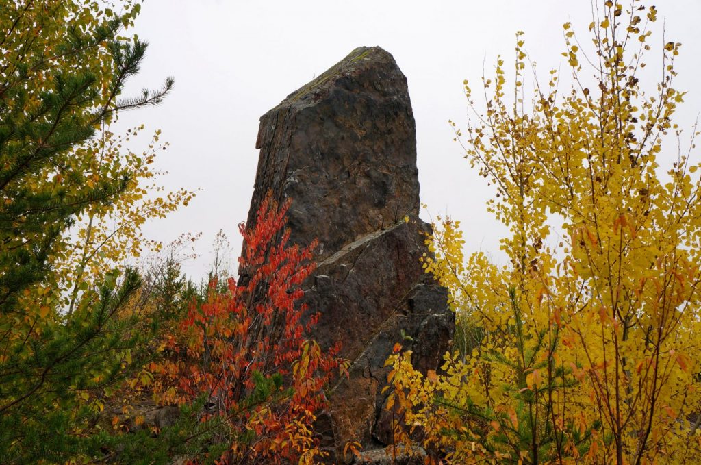 Magnetic Rock on the Gunflint Trail, North Shore MN