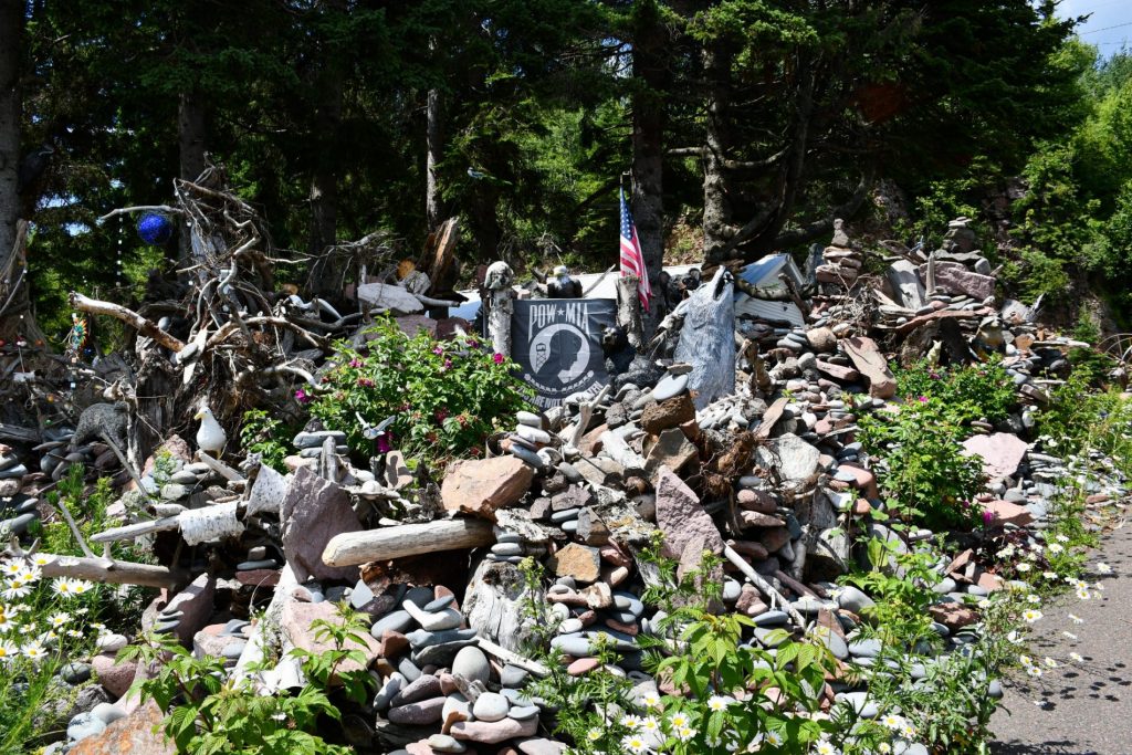roadside art on the North Shore MN