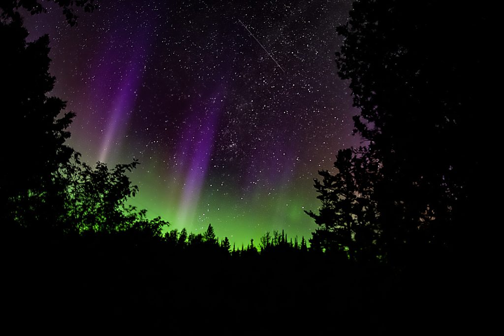 northern lights, aurora borealis, Finland Minnesota