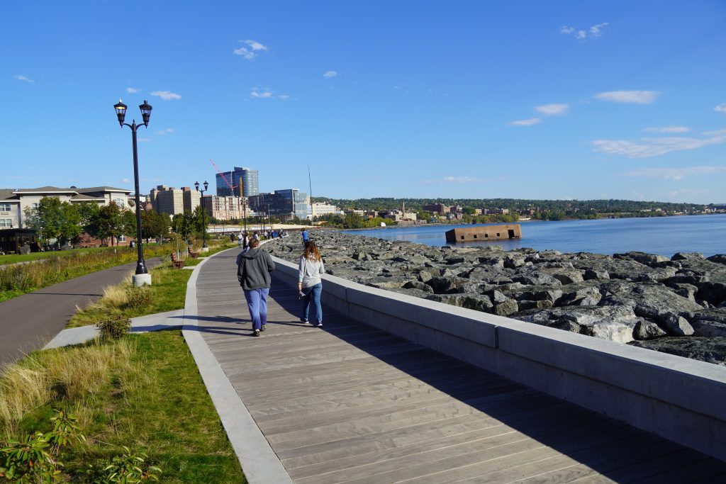 Lakewalk in Duluth, Minnesota, Canal Park