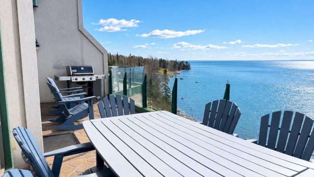 Big water stays - burlington bay, lake superior, two harbors